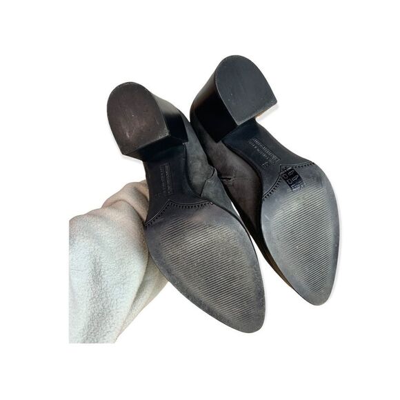Alberto Fermani Anzio Grey Suede Block Heel Ankle Boot Size 40 - Picture 8 of 8